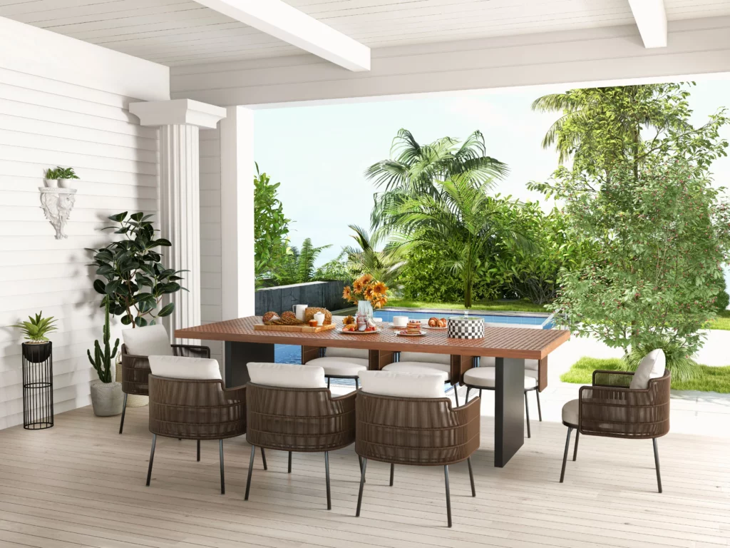 Homary Dining Set The Ultimate Patio Dining Design