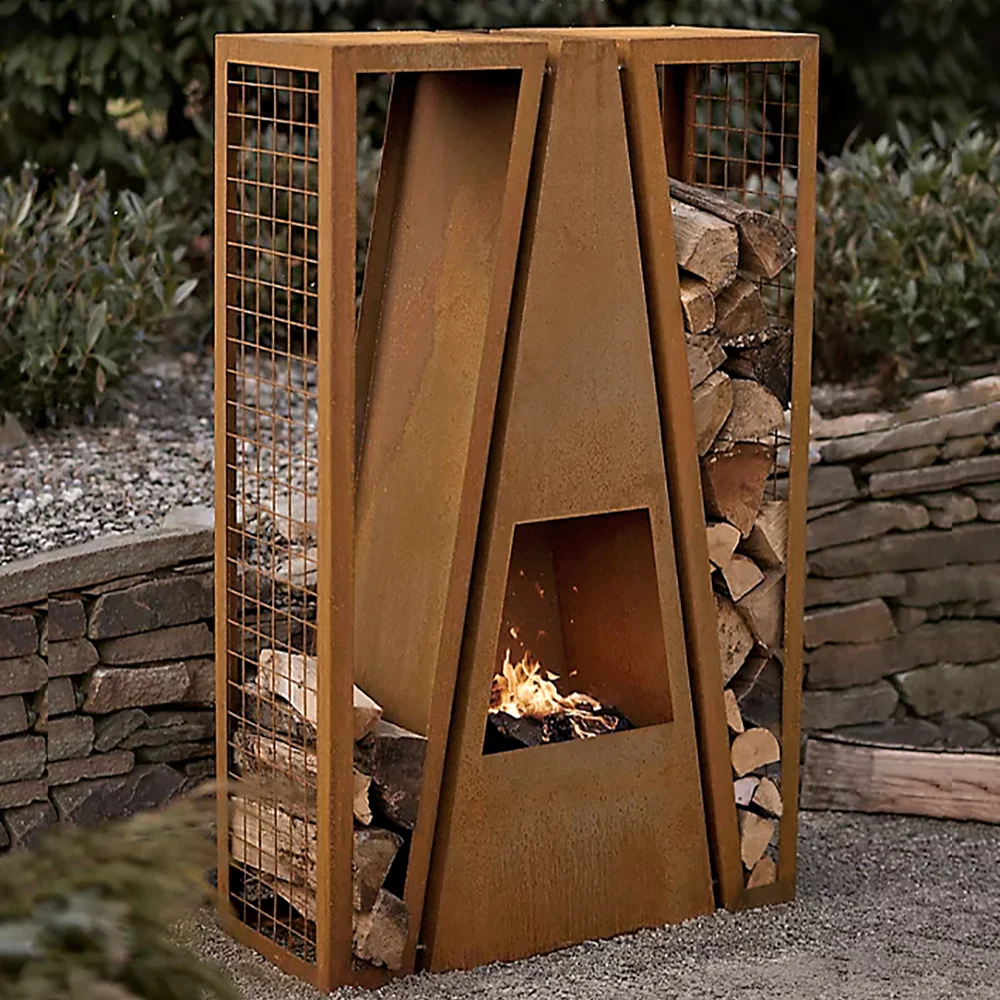 Homary Outdoor wood burning Fireplace 1 The Ultimate Patio Dining Design