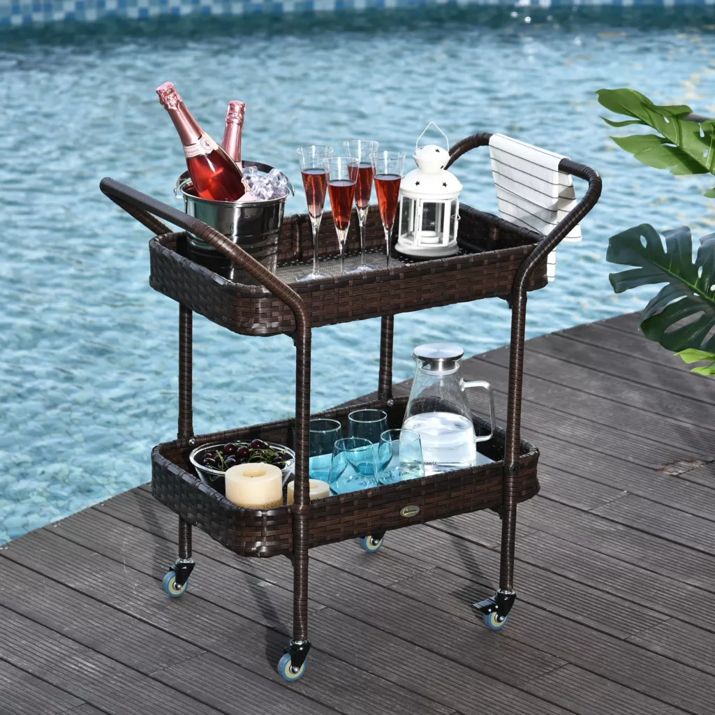 Aosom Grill Rolling Cart