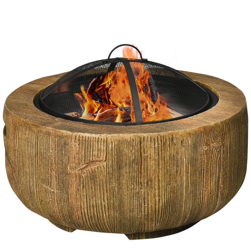 Aosom Fire Pit with poker and cover